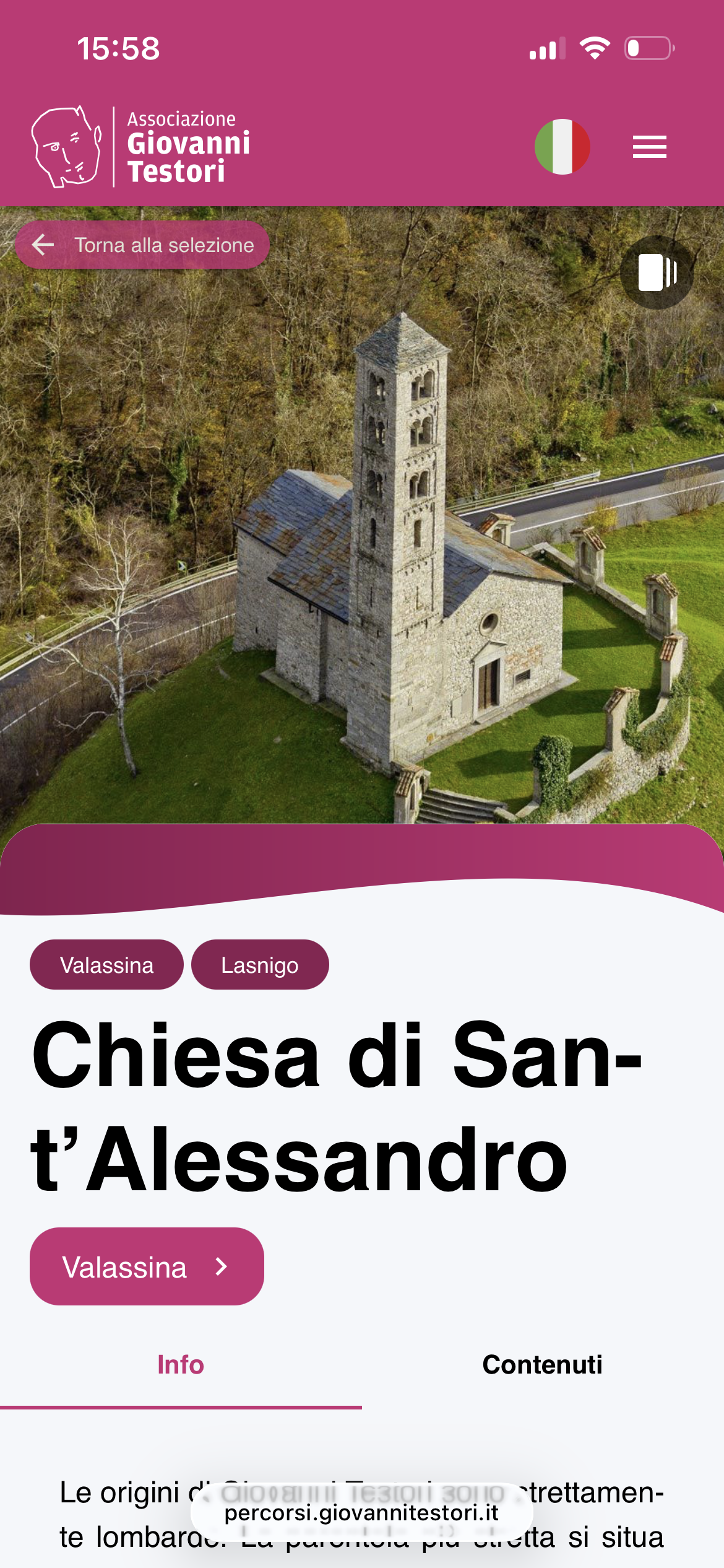 La webapp di Casa Testori: la scheda di una chiesa