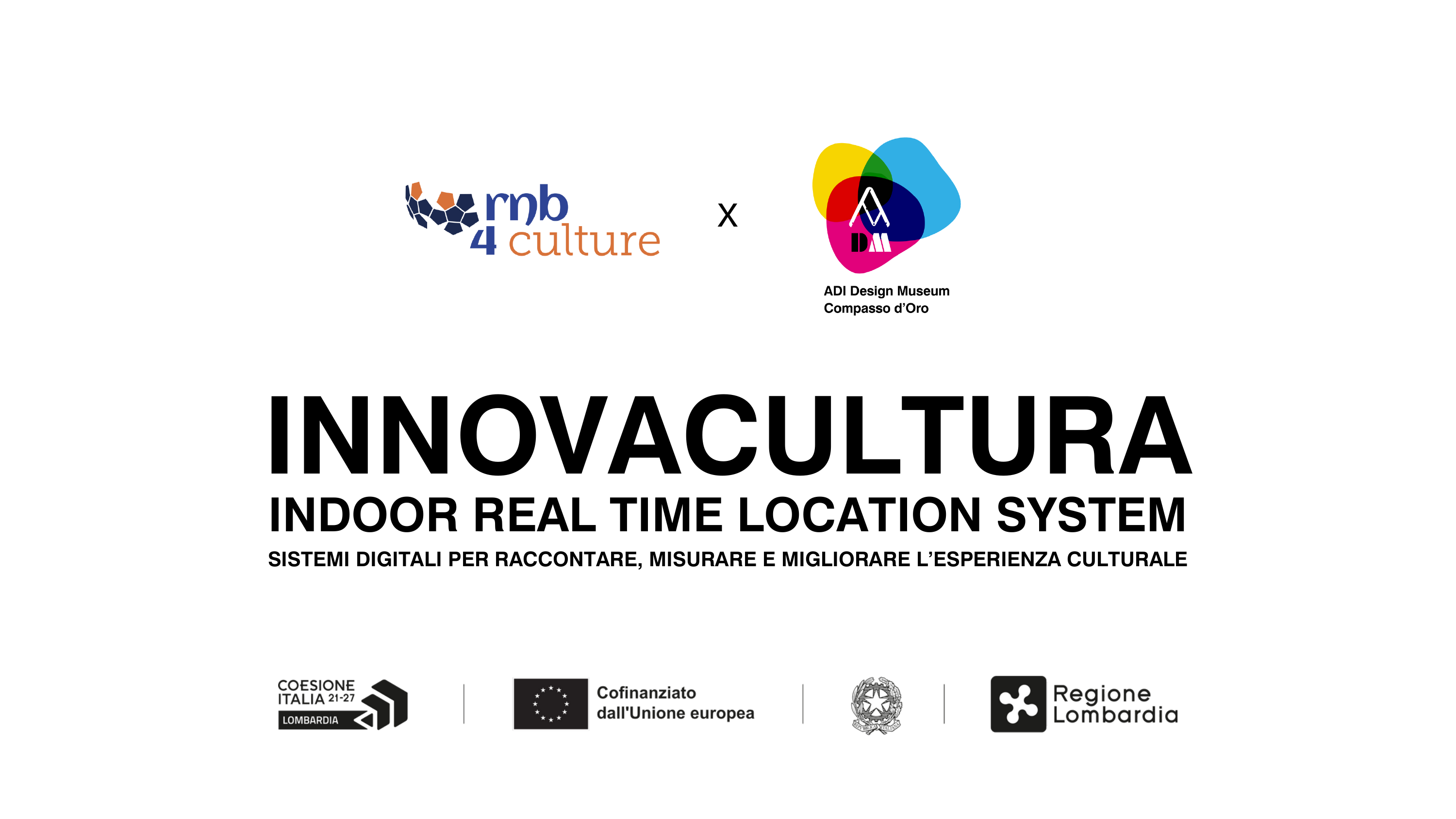 Slide 1: InnovaCultura, Indoor Real Time Location System, rnb4culture con ADI Design Museum
