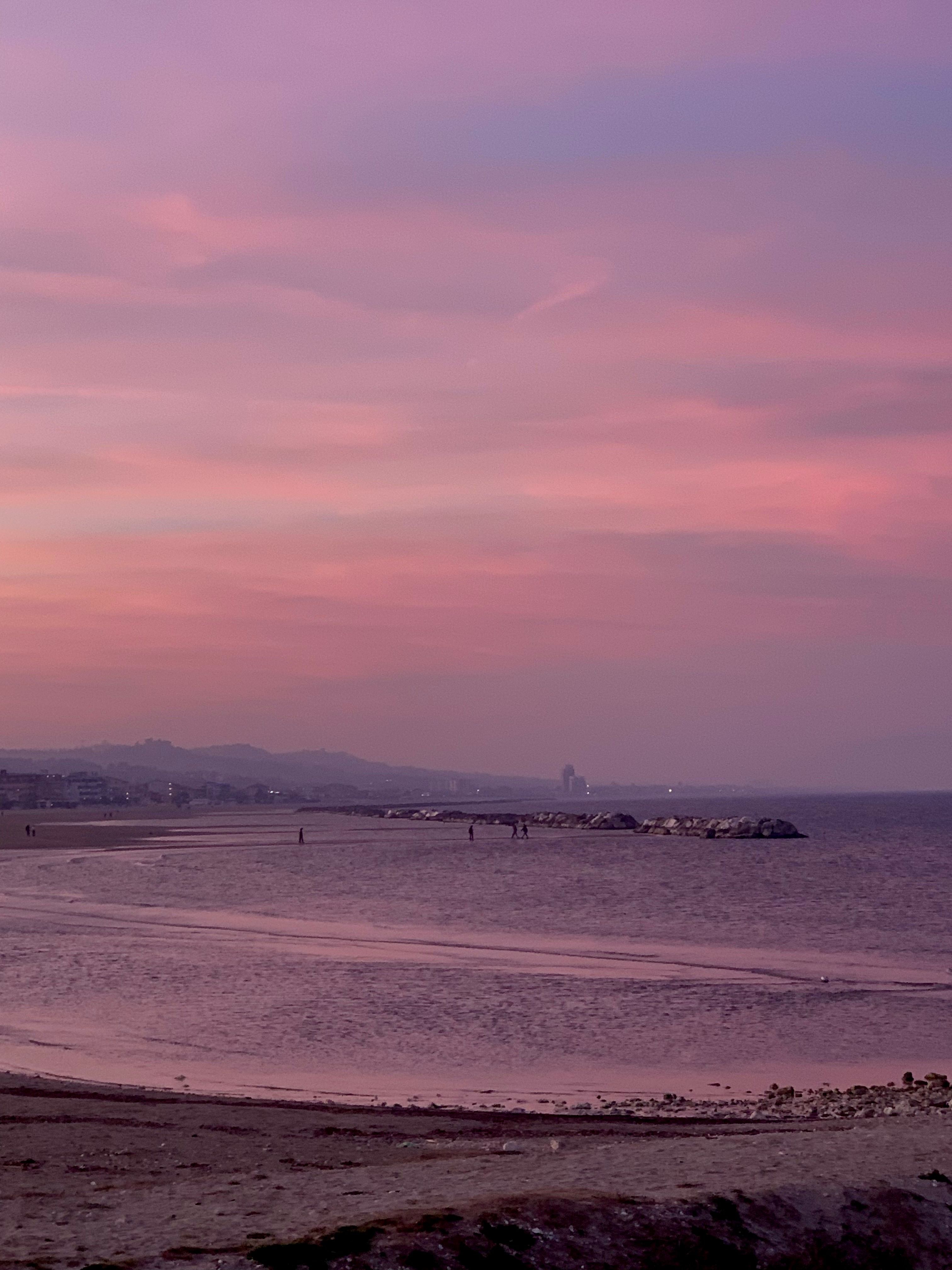 Cielo al tramonto sul mare
