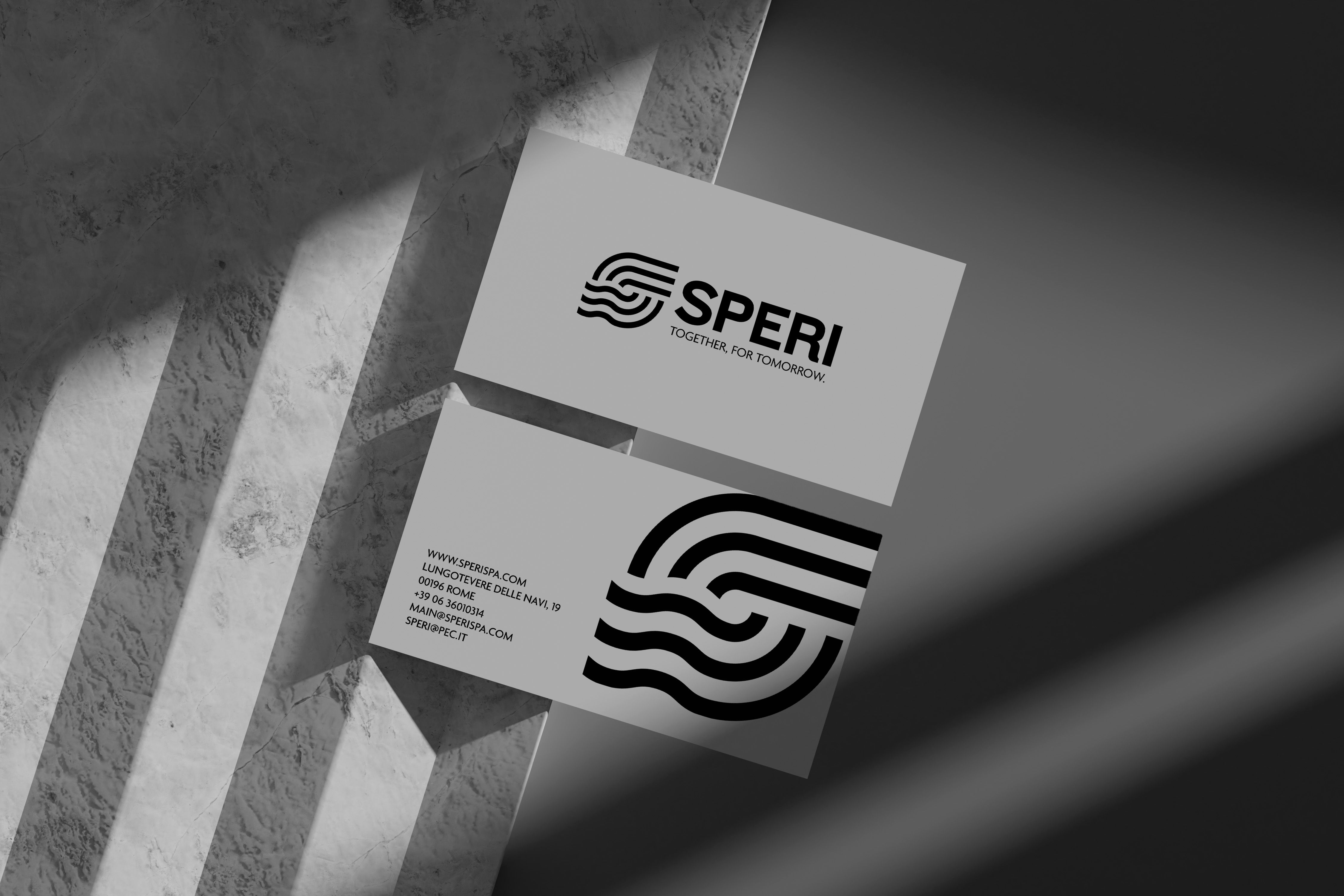 Biglietti da visita Speri nella versione bianco