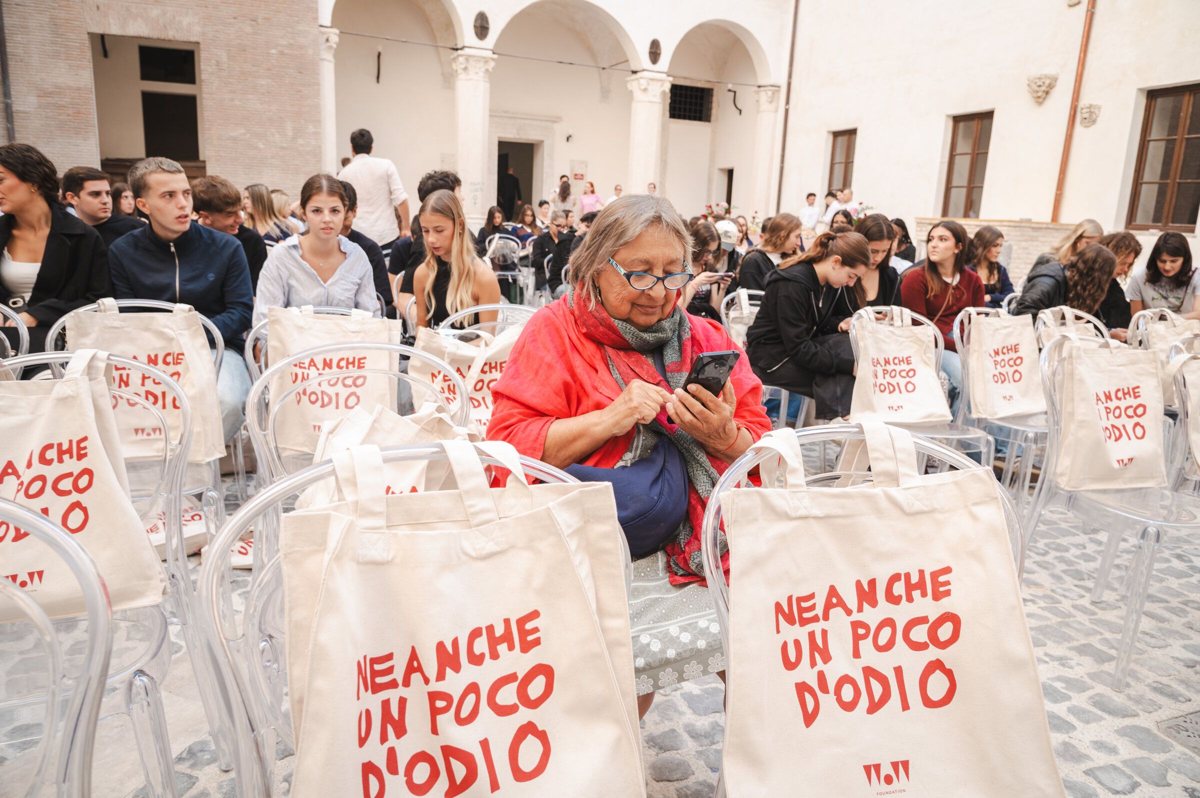 Le tote bag tra il pubblico