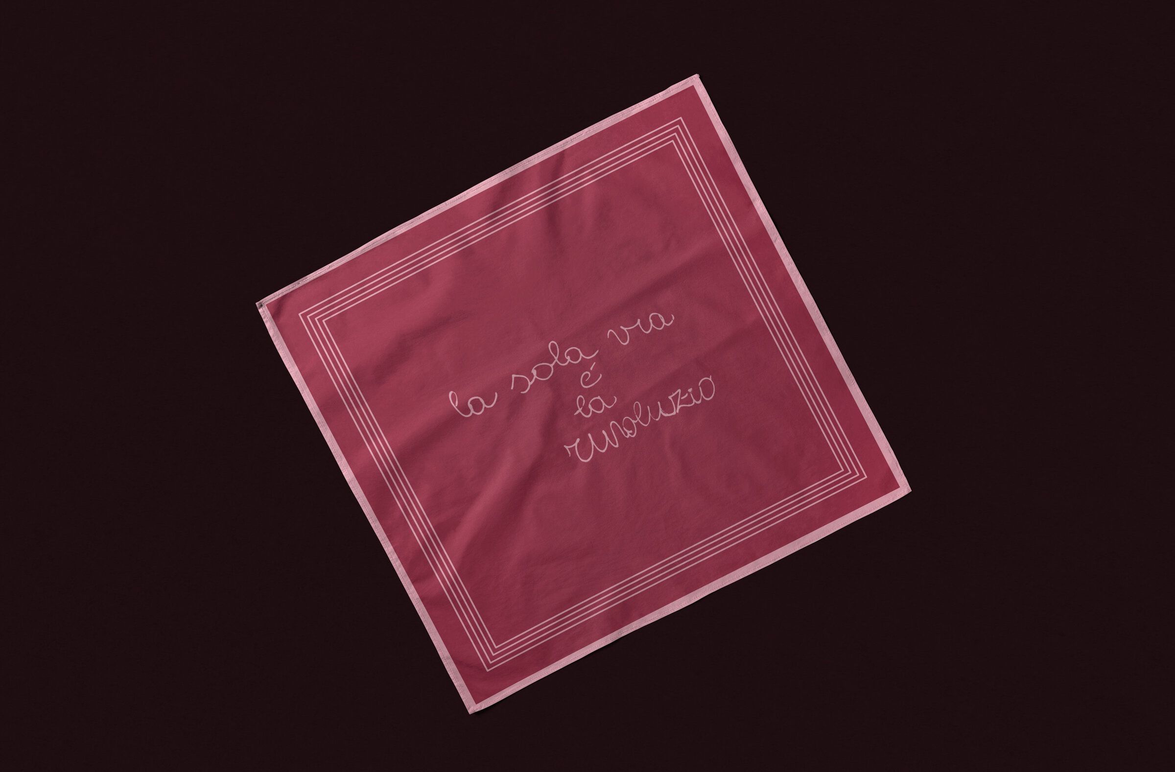 Il foulard piegato