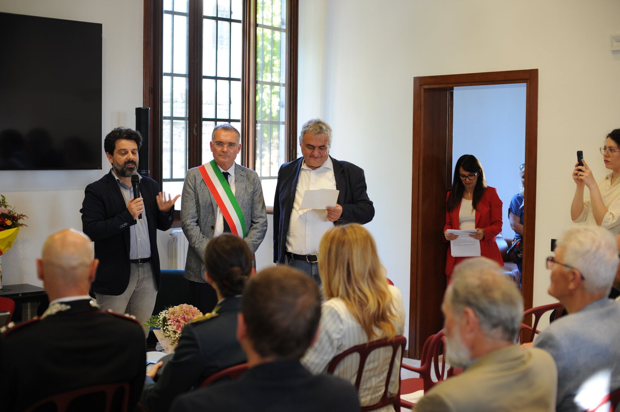 I relatori dell’inaugurazione