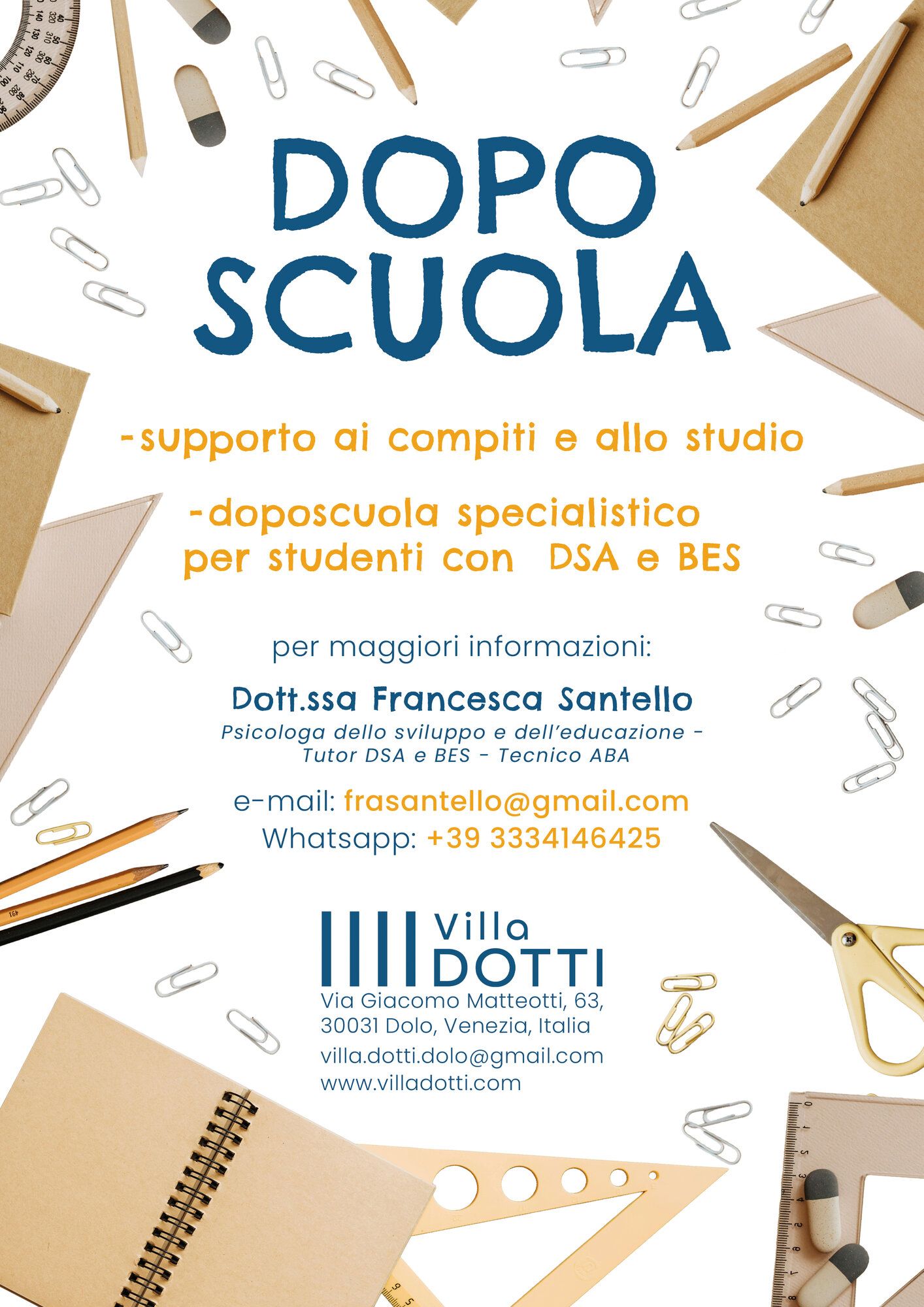 Flyer del doposcuola